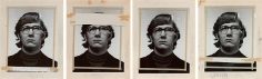  Study for &quot;Keith/Four times&quot;, 1975; four gelatin silver prints with ink, graphite, and tape mounted to foamcore;&nbsp;each image 19 7/8 x 15 5/8 inches,&nbsp;, 